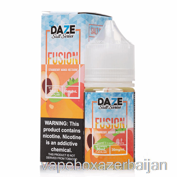 Vape Baku ICED Strawberry Mango Nectarine - 7 Daze Fusion Salt - 30mL 30mg